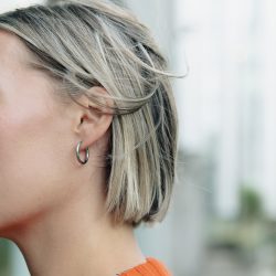 Silver Hoop Earrings 1.5cm, Tarnish-Free Silver Plating