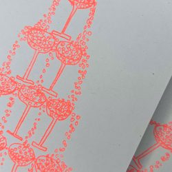 Champagne Greeting Card, Hot Pink Press