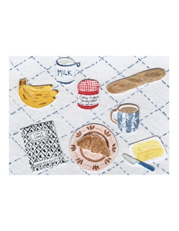 Breakfast In The Country Greeting Card, Mimi Dickson