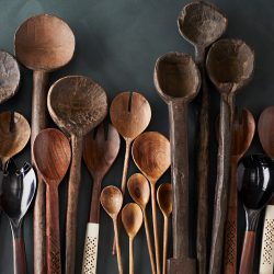 Hand Carved Wooden Serving Spoon, Madam Stoltz
