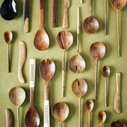 Hand Carved Wooden Serving Spoon, Madam Stoltz