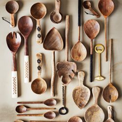 Hand Carved Wooden Serving Spoon, Madam Stoltz