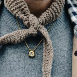 Gold Fluid Pendant Necklace, Tarnish-Free Gold Plating