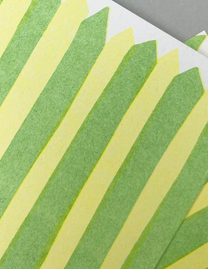 Happy Birthday Highlighter Green Greeting Card, Hot Pink Press