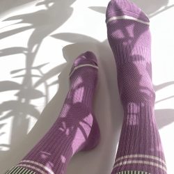Grape Purple Boyfriend Socks, Le Bon Shoppe