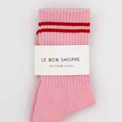 Amour Pink Boyfriend Socks, Le Bon Shoppe