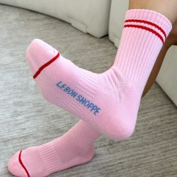 Amour Pink Boyfriend Socks, Le Bon Shoppe