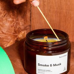 Smoke and Musk Soy Wax Candle 500ml, Earl Of East