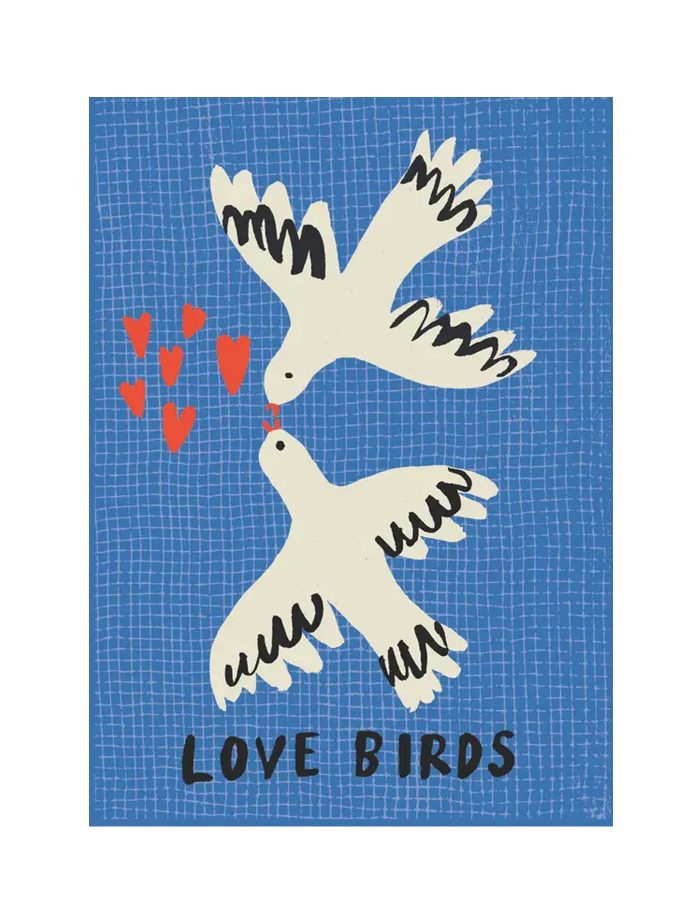 Love Birds Greeting Card, Becky Baur