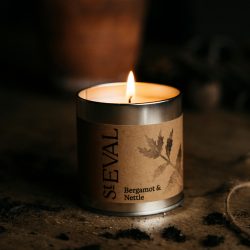 Bergamot and Nettle Scented Tin Candle, St Eval