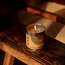Sandalwood Scented Tin Candle, St Eval