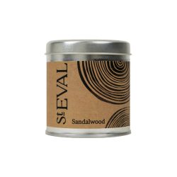 Sandalwood Scented Tin Candle, St Eval