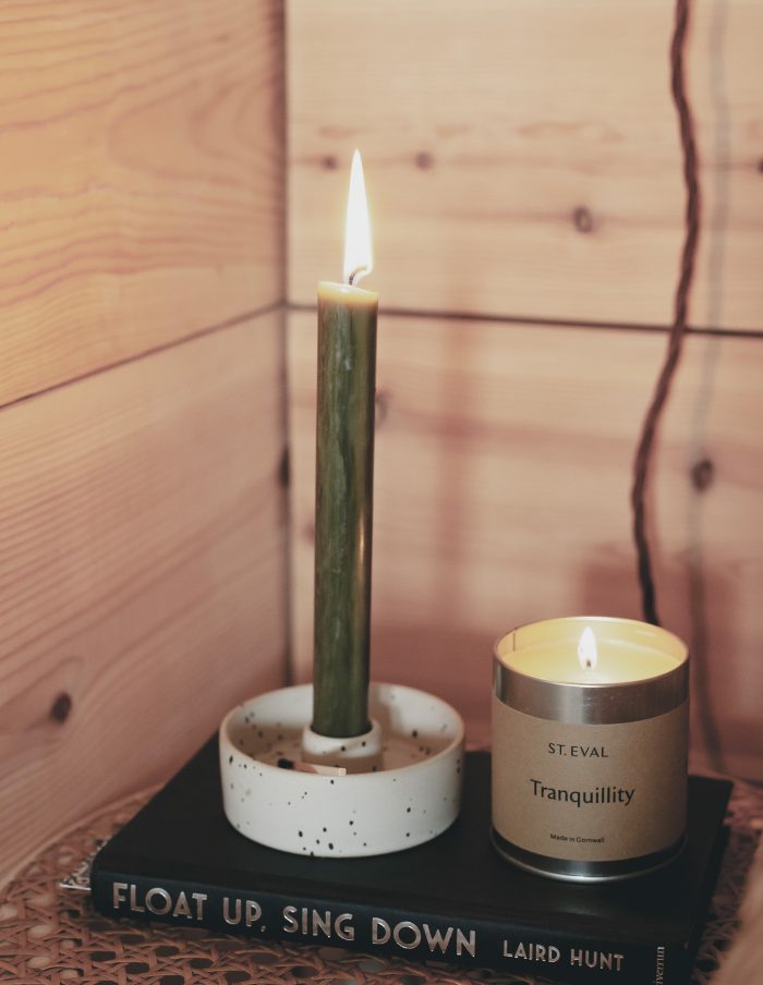Speckle Ceramic Dinner Candle Holder, St Eval