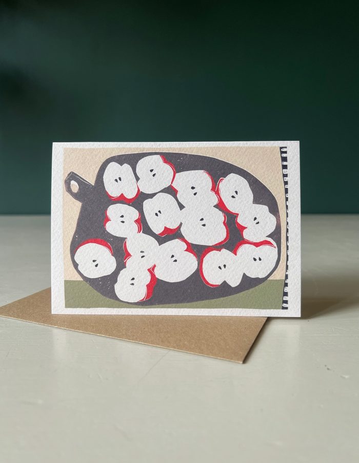 Apple Halves Greeting Card, Luiza Holub