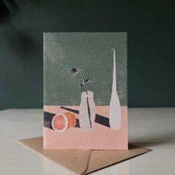 Grapefruit Still Life Greeting Card, Luiza Holub