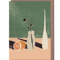 Grapefruit Still Life Greeting Card, Luiza Holub