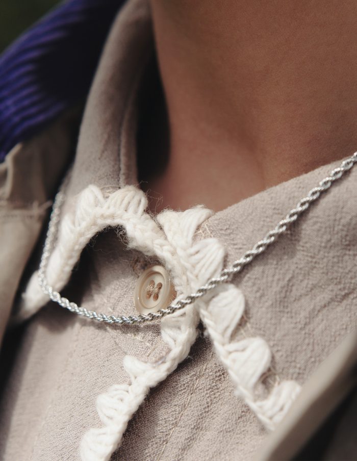 Silver Rope Twist chain Necklace, Tarnish-Free Silver Plating
