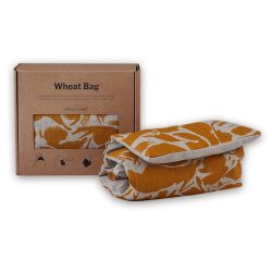 Printed Yellow Linen Wheat Bag, Blästa Henriët