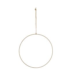 Antique Brass 30cm Wire Ring, Madam Stoltz