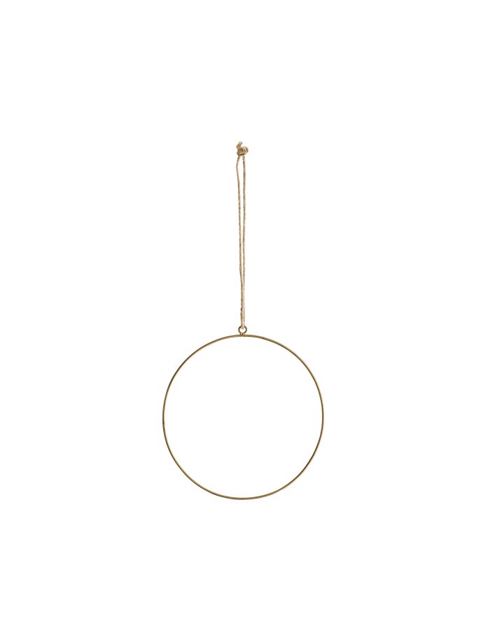 Antique Brass 20 cm Wire Ring, Madam Stoltz