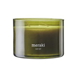 Oud Leaf 3 Wick Large Candle, Meraki