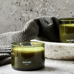 Oud Leaf 3 Wick Large Candle, Meraki