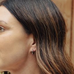 Silver Hoop Earrings 1cm, Tarnish-Free Silver Plating