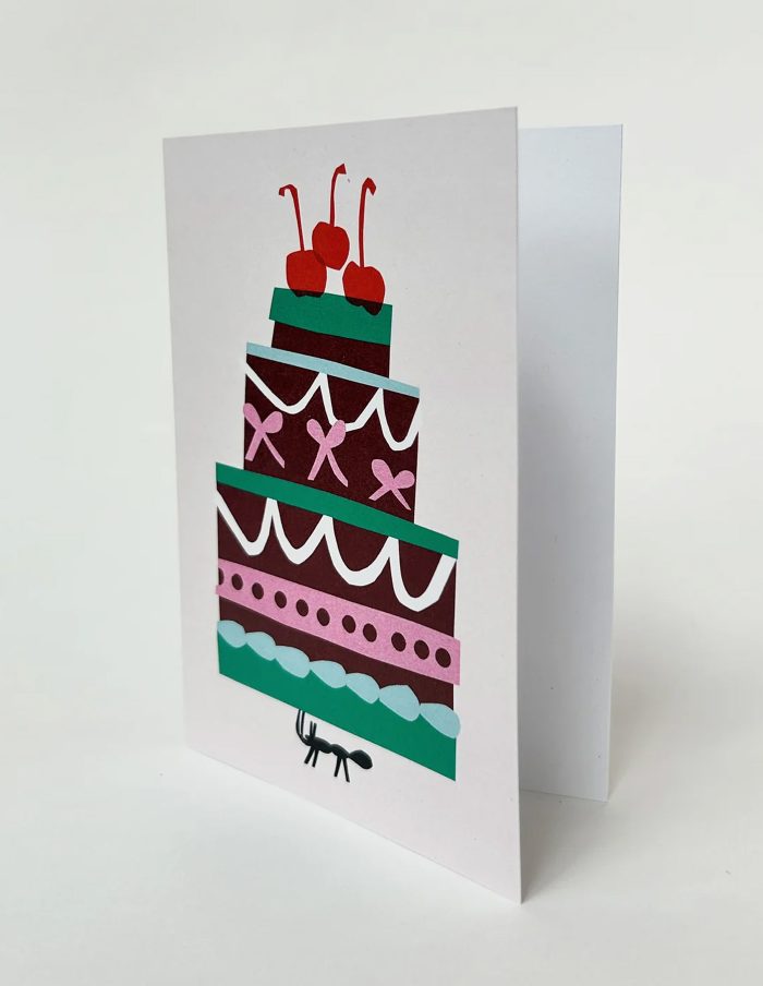 Ant Birthday Cake Greetings Card, Cait McEniff