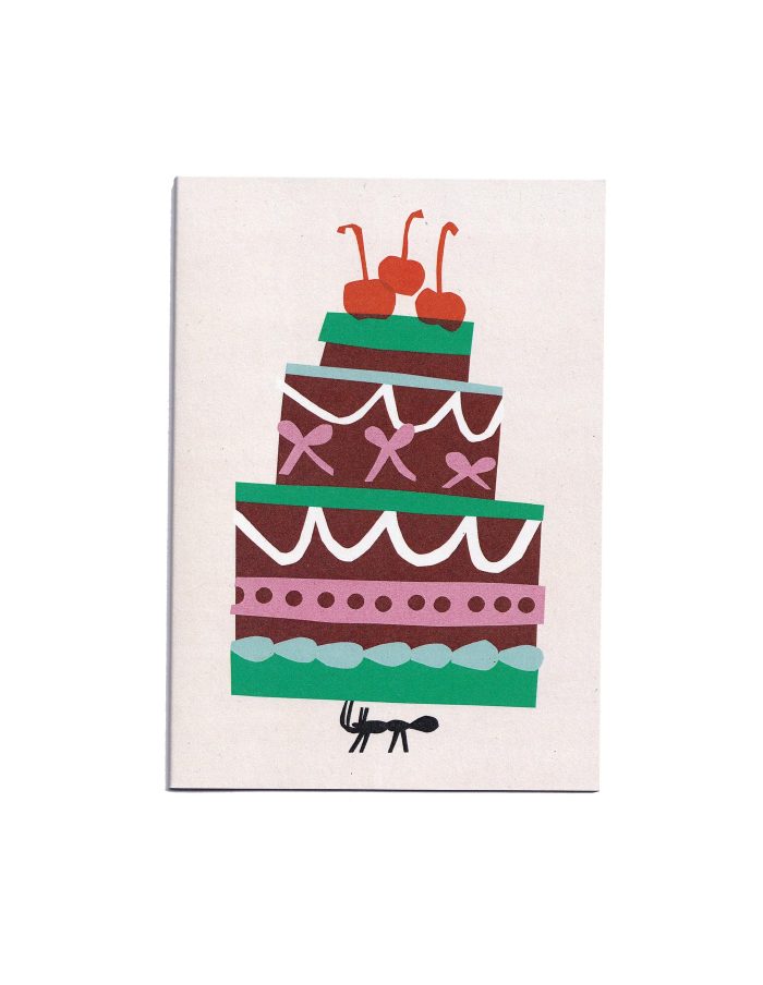 Ant Birthday Cake Greetings Card, Cait McEniff