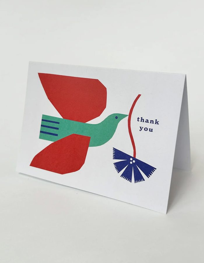 Thank You Bird Greetings Card, Cait McEniff
