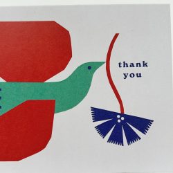 Thank You Bird Greetings Card, Cait McEniff