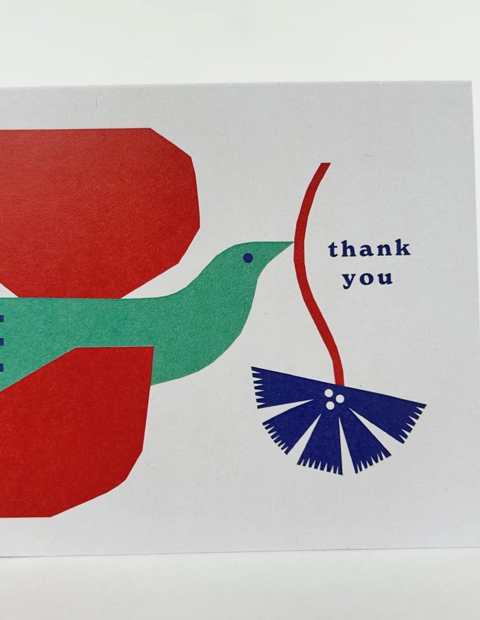 Thank You Bird Greetings Card, Cait McEniff