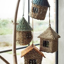 Woven Hanging Bird House, Madam Stoltz