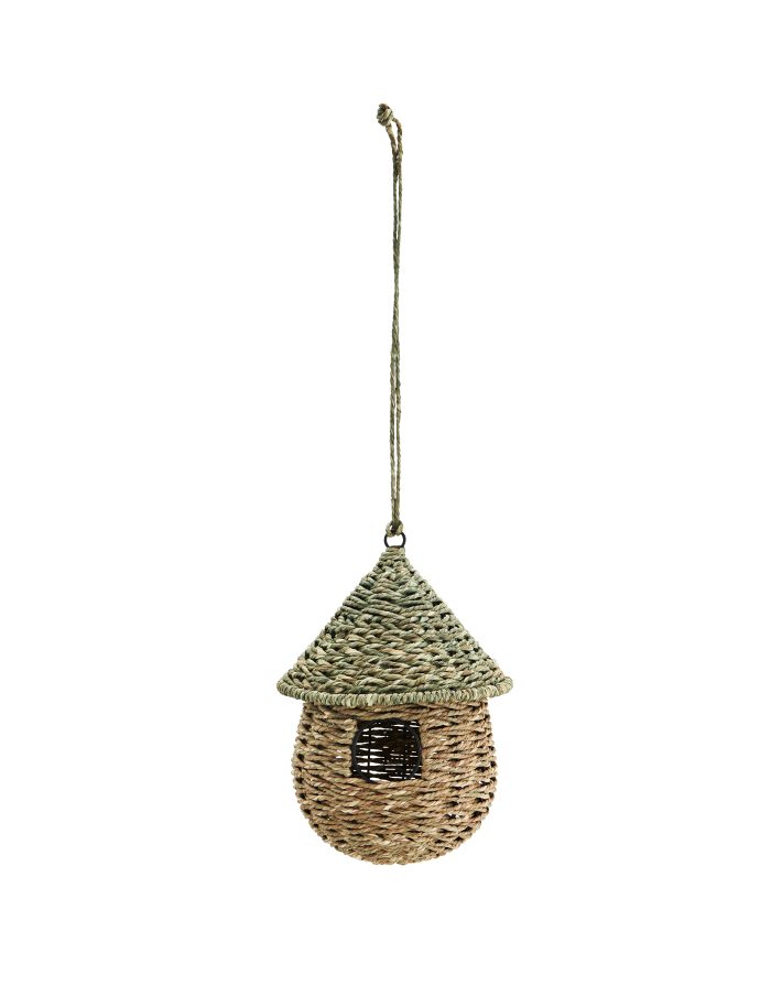 Round Woven Hanging Bird House, Madam Stoltz
