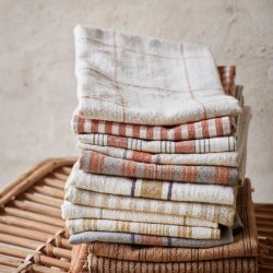 Burnt Orange Gingham Cotton Towel, Madam Stoltz