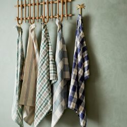 Blue Stripe Cotton Towel, Madam Stoltz