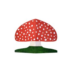 Red Mushroom Greeting Card, Mortlake Papers