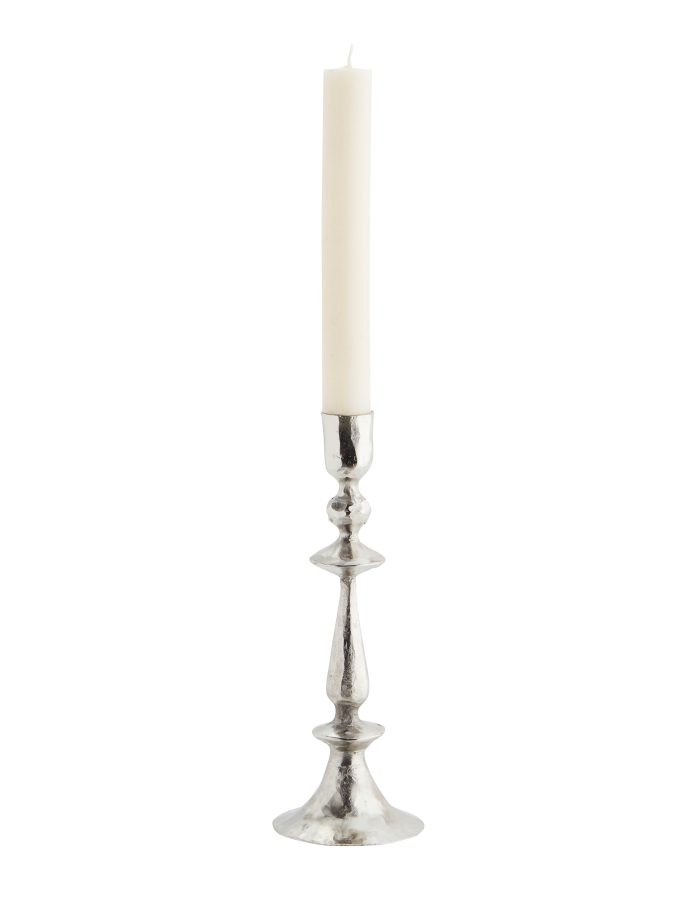 Antique Silver Hand Forged Candle Holder, Madam Stoltz