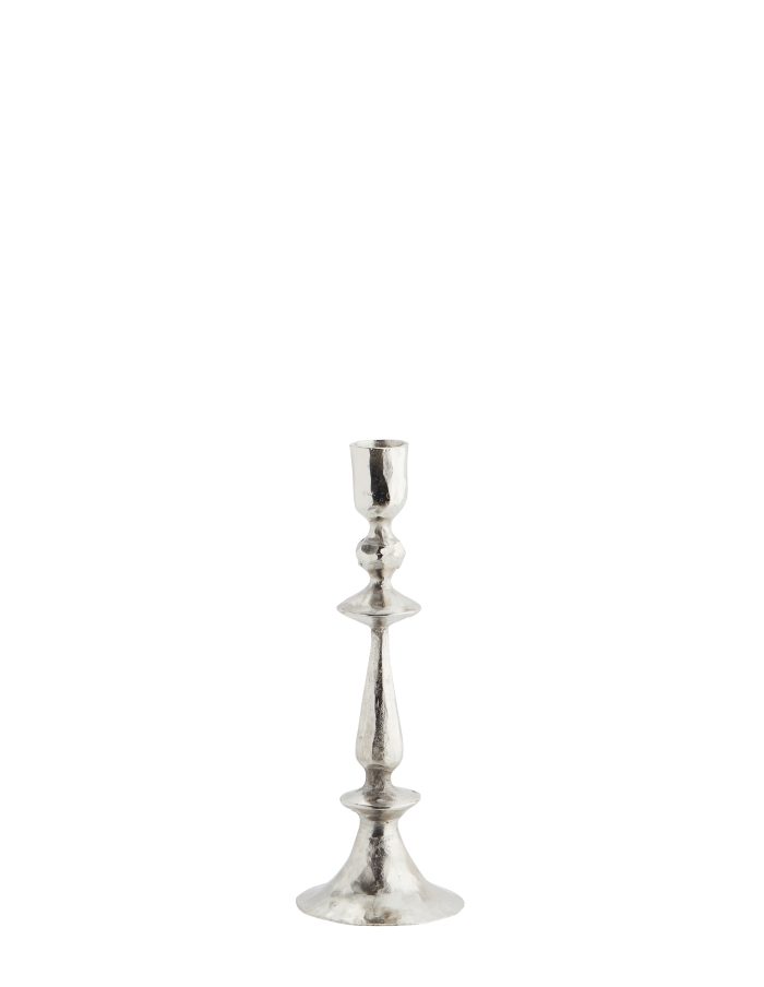Antique Silver Hand Forged Candle Holder, Madam Stoltz