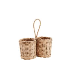 Rattan Woven Bottle Holder, Madam Stoltz