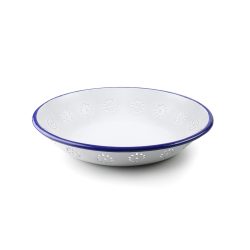Blue Enamel Bread Basket